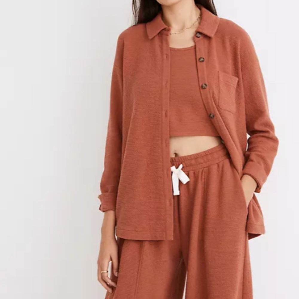 Madwell Textural Knit Shirt-Jacket
